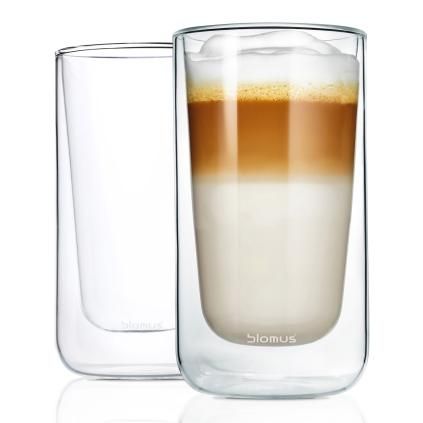 Termosklenice na latté NERO 320 ml, sada 2 ks, Blomus