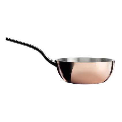 Hluboká pánev PRIMA MATERA 24 cm, s nerezovou rukojetí, měď, de Buyer