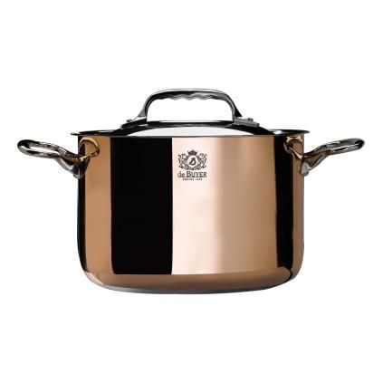 Hrnec PRIMA MATERA 24 cm, na indukci, velký, měď, de Buyer