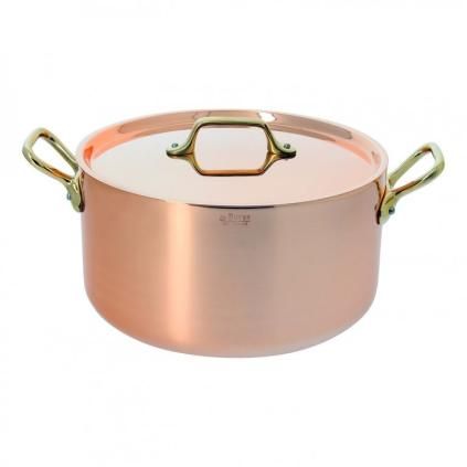 Hrnec INOCUIVRE 24 cm, s bronzovými uchy, měď, de Buyer