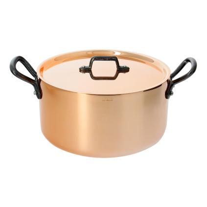 Hrnec INOCUIVRE 16 cm, s litinovými uchy, měď, de Buyer