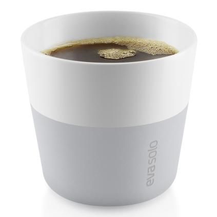 Termohrnek 230 ml, sada 2 ks, na kávu Lungo, světle šedá, Eva Solo