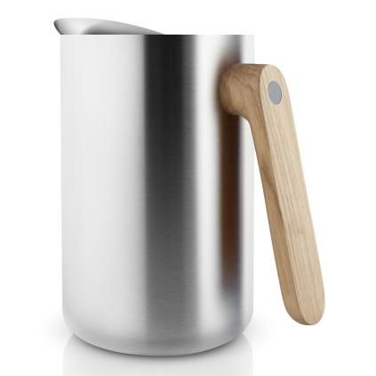 Vakuová termoska NORDIC KITCHEN 1 l, s dřevěnou rukojetí , nerez, Eva Solo
