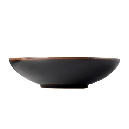 Servírovací mísa TENMOKKU 28 cm, 1,5 l, černá, keramika, MIJ