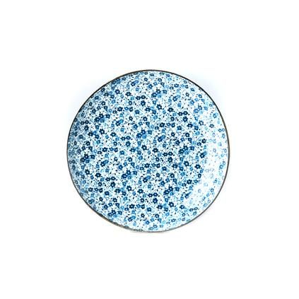 Jídelní talíř BLUE DAISY 23 cm, MIJ