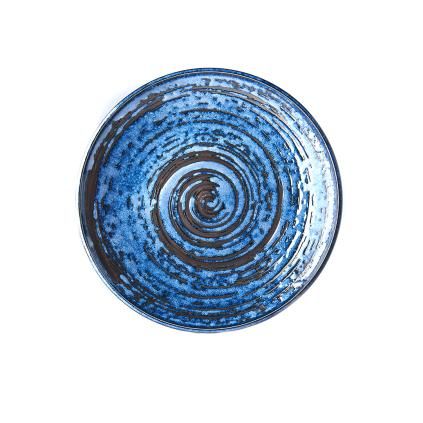 Jídelní talíř COPPER SWIRL 25 cm, MIJ