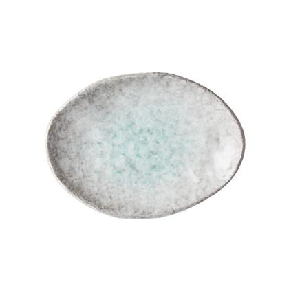 Servírovací talíř AQUA SPLASH 20 x 14 cm, ovál, modrá, MIJ