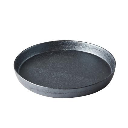 Jídelní talíř CRAFT 26 cm, s vysokým okrajem, černá, MIJ