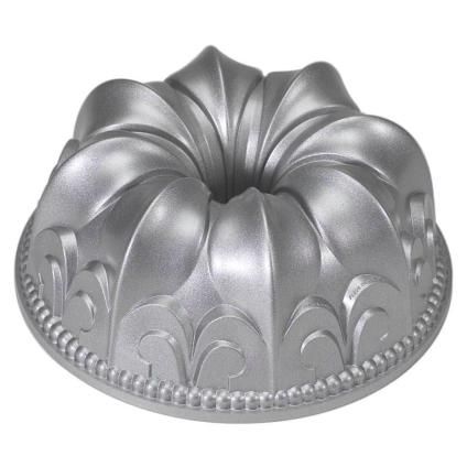Forma na bábovku FLEUR DE LIS BUNDT, lilie, grafitová, Nordic Ware