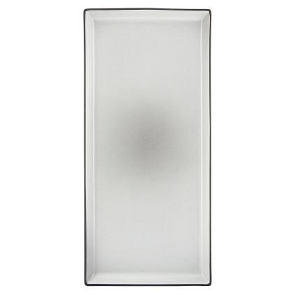 Servírovací talíř EQUINOXE 32,5 x 15 cm, pepřová bílá, REVOL