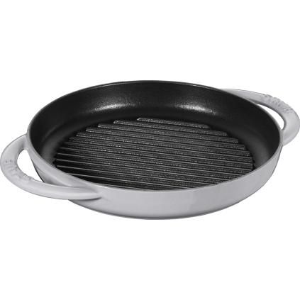 Grilovací pánev 26 cm, grafitově šedá, litina, Staub