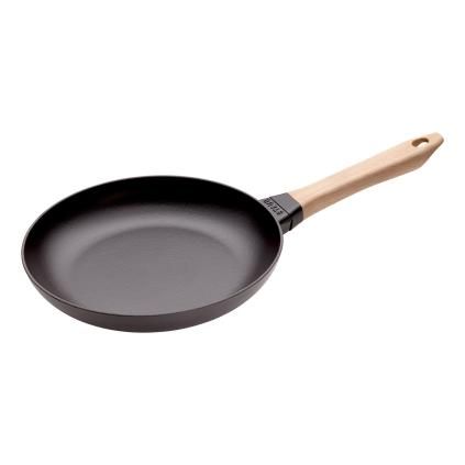 Pánev 26 cm, s dřevěnou rukojetí, litina, Staub