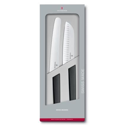 Sada nožů SWISS MODERN, sada 2 ks, černá, Victorinox