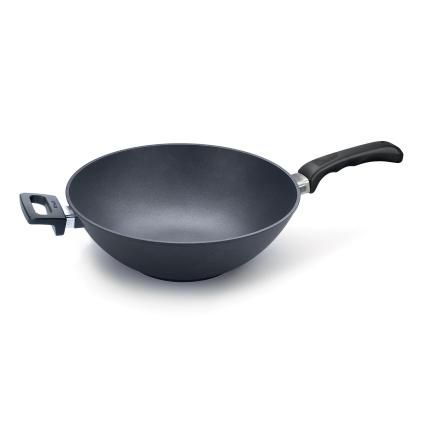 Wok TITANIUM NOWO 32 cm, na indukci, s odnímatelnou rukojetí, titan, WOLL