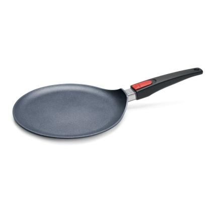 Pánev na palačinky DIAMOND LITE 26 cm, na indukci, s odnímatelnou rukojetí, titan, WOLL