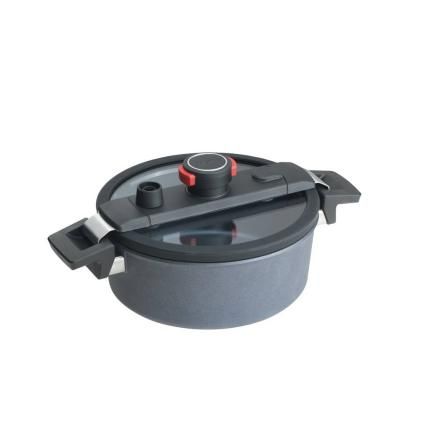 Titanový tlakový indukční kastrol na soté O 28 cm Diamond Active Lite WOLL
