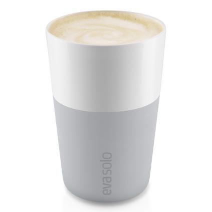 Termohrnek 360 ml, sada 2 ks,  na café latte, světle šedá, Eva Solo