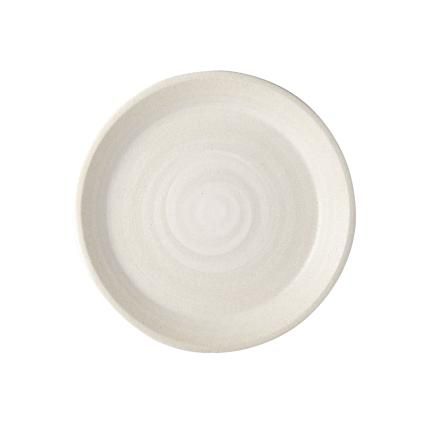 Jídelní talíř RECYCLED WHITE SAND 27,5 cm, s vysokým okrajem, white sand, MIJ