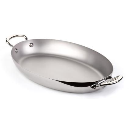 Servírovací pánev M’COOK 35 cm, ovál, nerezová, Mauviel