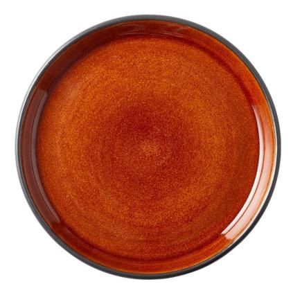 Servírovací talíř 17 cm, černá / jantarová, Bitz