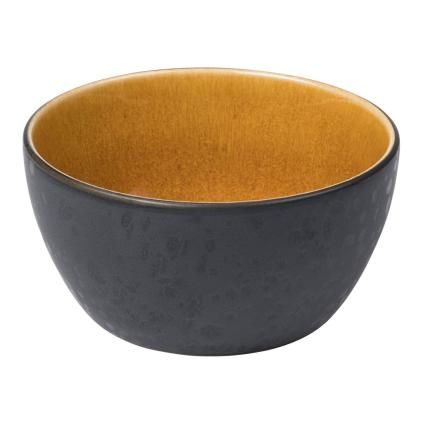 Servírovací mísa 12 cm, černá / jantarová, Bitz