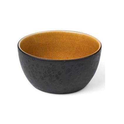 176015 servirovacia miska bitz cierna jantarova 14 cm