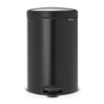 pedalovy odpadkovy kos newlcon brabantia matny cerny 20 l 1