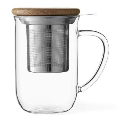 Hrnek na čaj BALANCE 500 ml,  s filtrem a víkem, Viva Scandinavia