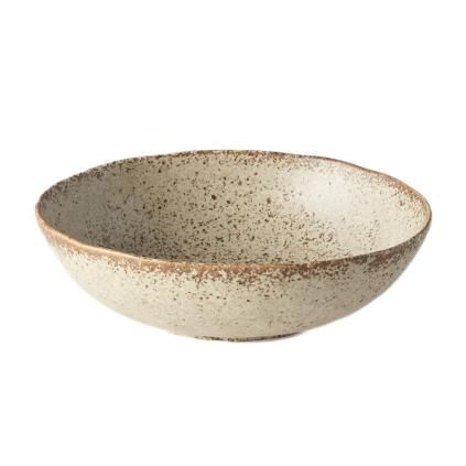 Jídelní miska SAND FADE  17 x 15 cm, písková, MIJ