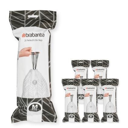 Sáčky do odpadkového koše M PERFECTFIT 60 l, sada 120 ks, Brabantia