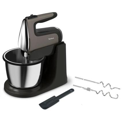 Ruční šlehač POWERMIX SILENCE HT654E38, stříbrná, Tefal