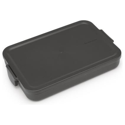 Obědový box MAKE & TAKE, plochý, tmavě šedá, Brabantia