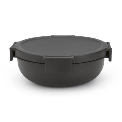 Box na salát MAKE & TAKE 1,3 l, tmavě šedá, Brabantia
