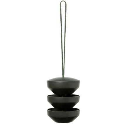 Krmítko pro ptáky RECYCLED 17,5 cm, závěsné, tmavě zelená, Rosendahl