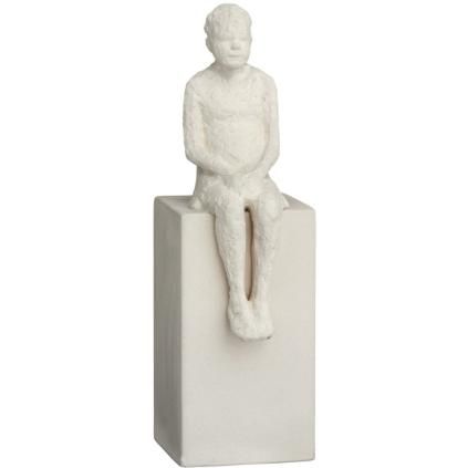 Dekorační soška THE DREAMER 21,5 cm, bílá, kamenina, Kähler