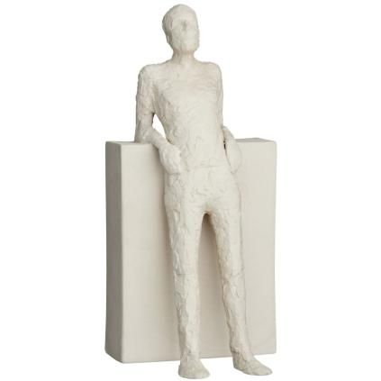 Dekorační soška THE HEDONIST 22 cm, bílá, kamenina, Kähler