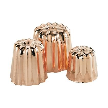 Forma na cannelé 4,5 cm, měď, de Buyer