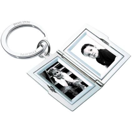 Klíčenka FRAME 5 cm, s fotorámečkem, stříbrná, Philippi