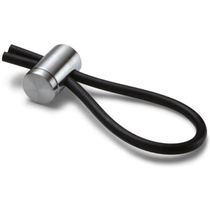 Klíčenka LOOP 10 cm, černá, Philippi
