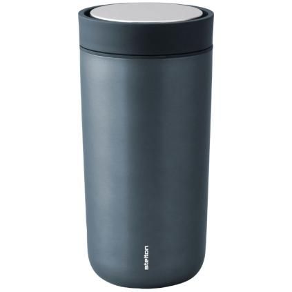 Termohrnek TO GO CLICK 400 ml, lesklá tmavě modrá, Stelton