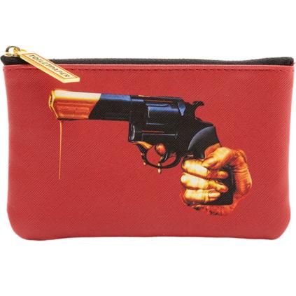 Kosmetická taštička TOILETPAPER REVOLVER 15,5 x 9,5 cm, červená, Seletti