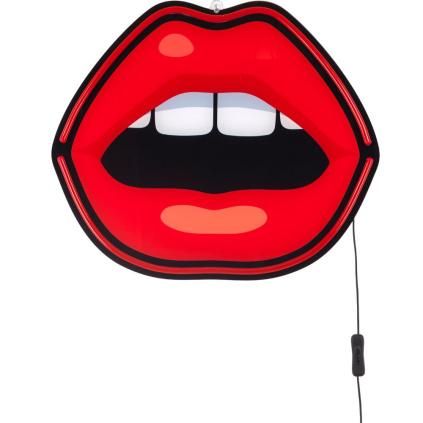 Nástěnné dekorační světlo JOB-BLOW MOUTH 47 cm, LED, Seletti