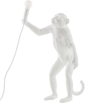 Stolní lampa MONKEY STANDING 54 cm, bílá, Seletti