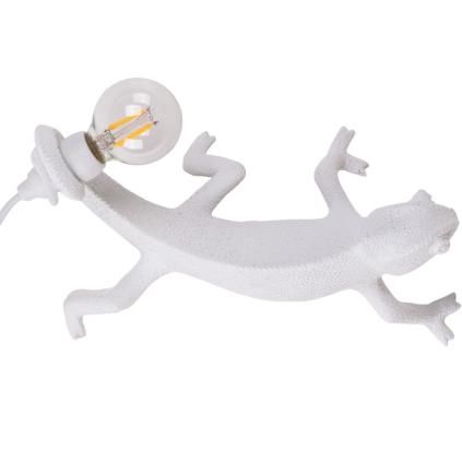 Stolní lampa CHAMELEON GOING DOWN 21 cm, USB, bílá, Seletti