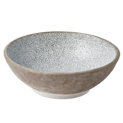 Jídelní miska CRAZED GREY 13 cm, 200 ml, šedá, MIJ