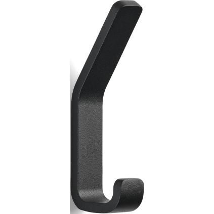 Háček na ručník RIM 11 cm, dvojitý, černá, hliník, Zone Denmark
