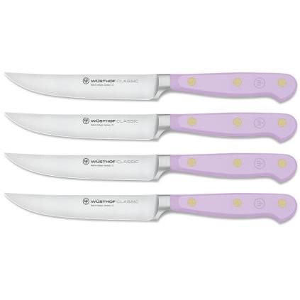 Steakový nůž CLASSIC COLOUR 12 cm, sada 4 ks, fialová, WÜSTHOF
