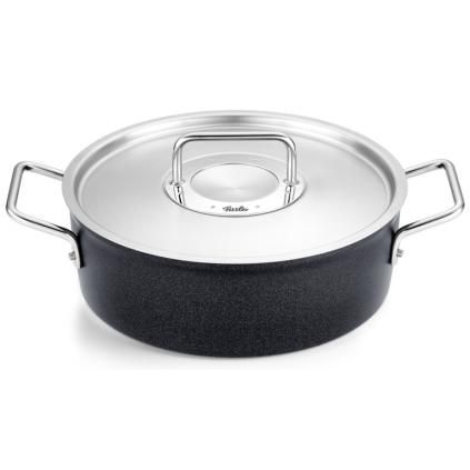 Nízký kastrol ADAMANT 28 cm, černá, hliník, Fissler