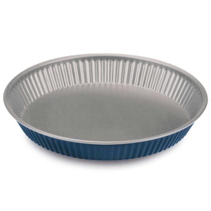 Kulatá forma na koláč XBAKE 28 cm, modrá, ocel, Guardini