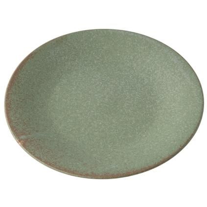 Jídelní talíř GREEN FADE 28 cm, zelená, keramika, MIJ